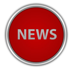 News circular icon on white background