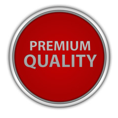 Premium quality circular icon on white background