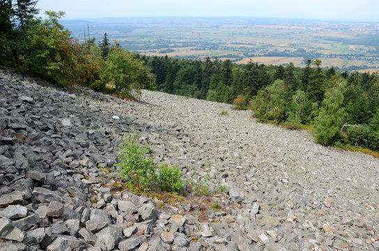 Mountains in Poland (Góry Świętokrzyskie, Łysa Góra)