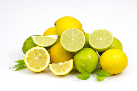 freh lime and lemon fruits