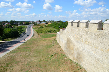 Fototapeta na wymiar City wall (Szydlow in Poland)