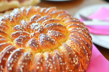 flat bread with sesame spice