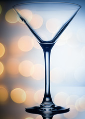 colourful coctail glass on the light background