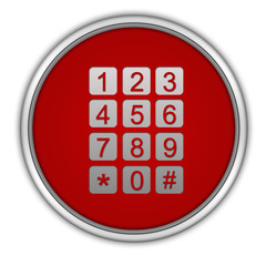 Fototapeta premium calls circular icon on white background