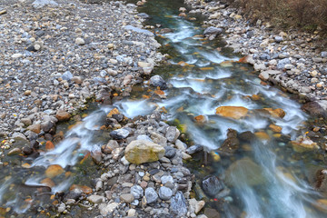 stone in river