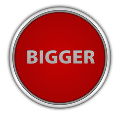 Bigger circular icon on white background