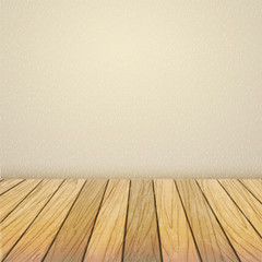 empty interior wall with wooden floor