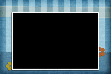 Decorative template with photo frames.