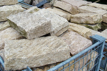 Granit in Gitterbox
