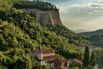 View to ancient Melnik town