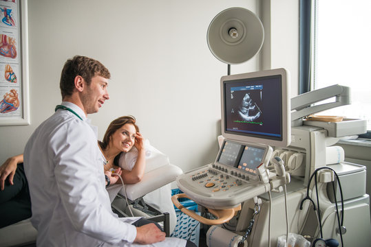 Cardiologist Examines Heart.