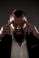 Portrait of a bearded man