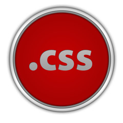 .css circular icon on white background