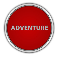 Adventure circular icon on white background