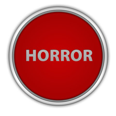 Horror circular icon on white background