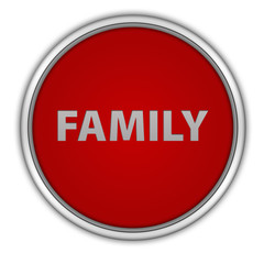 Family circular icon on white background