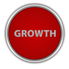 Growth circular icon on white background
