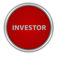 Investor circular icon on white background