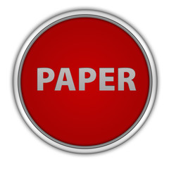 Paper circular icon on white background