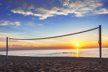 Obraz premium Beautiful sunrise over the horizon.