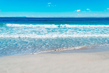 blue sea and sky in Stintino