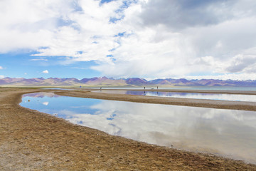 Namtso lake at tibet,china