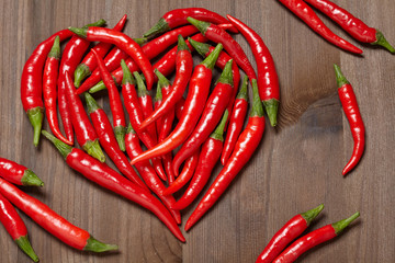 Chili pepper heart