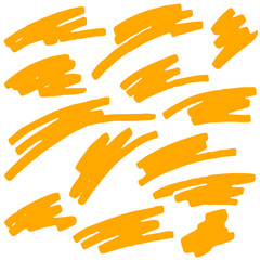 Obraz premium Markierungen von Textmarker