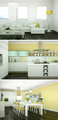 moderne Wohnung Interieur Design