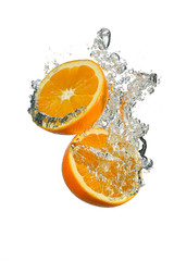 Orange with water