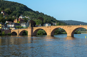 Fototapeta na wymiar Old bridge in Heidelberg, Germany
