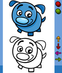 dog game character cartoon illustration