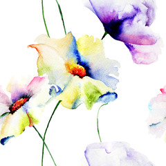 Obrazy  Wzór z kwiatami