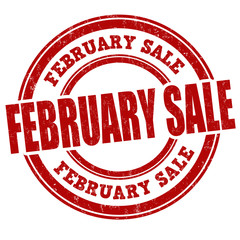 February sale stamp