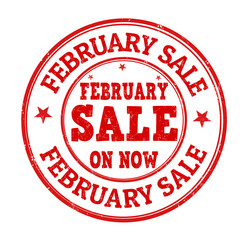 February sale stamp