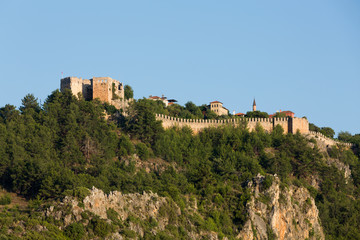 The castle in Alanya.  Turkey