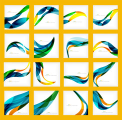 Set of business corporate abstract backgrounds