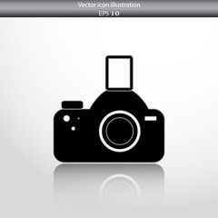 Vector photo camera web icon