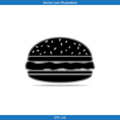 Vector hamburger web icon
