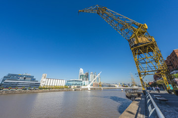 Puerto Madero district in Buenos Aires, Argentina.