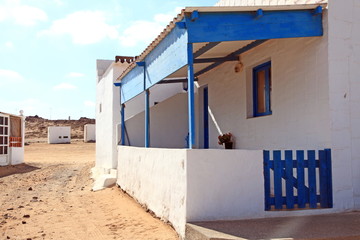 Naklejka premium Majanicho village in Fuerteventura Canary islands Spain