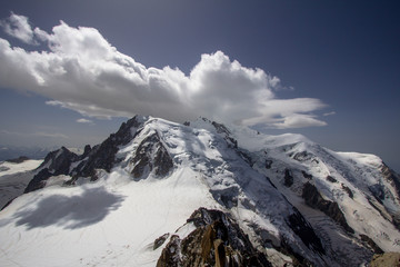 Fototapeta na wymiar Mont Blanc massif in the Alps