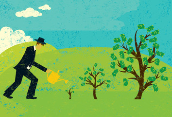 Obraz na płótnie Canvas Growing Money Trees