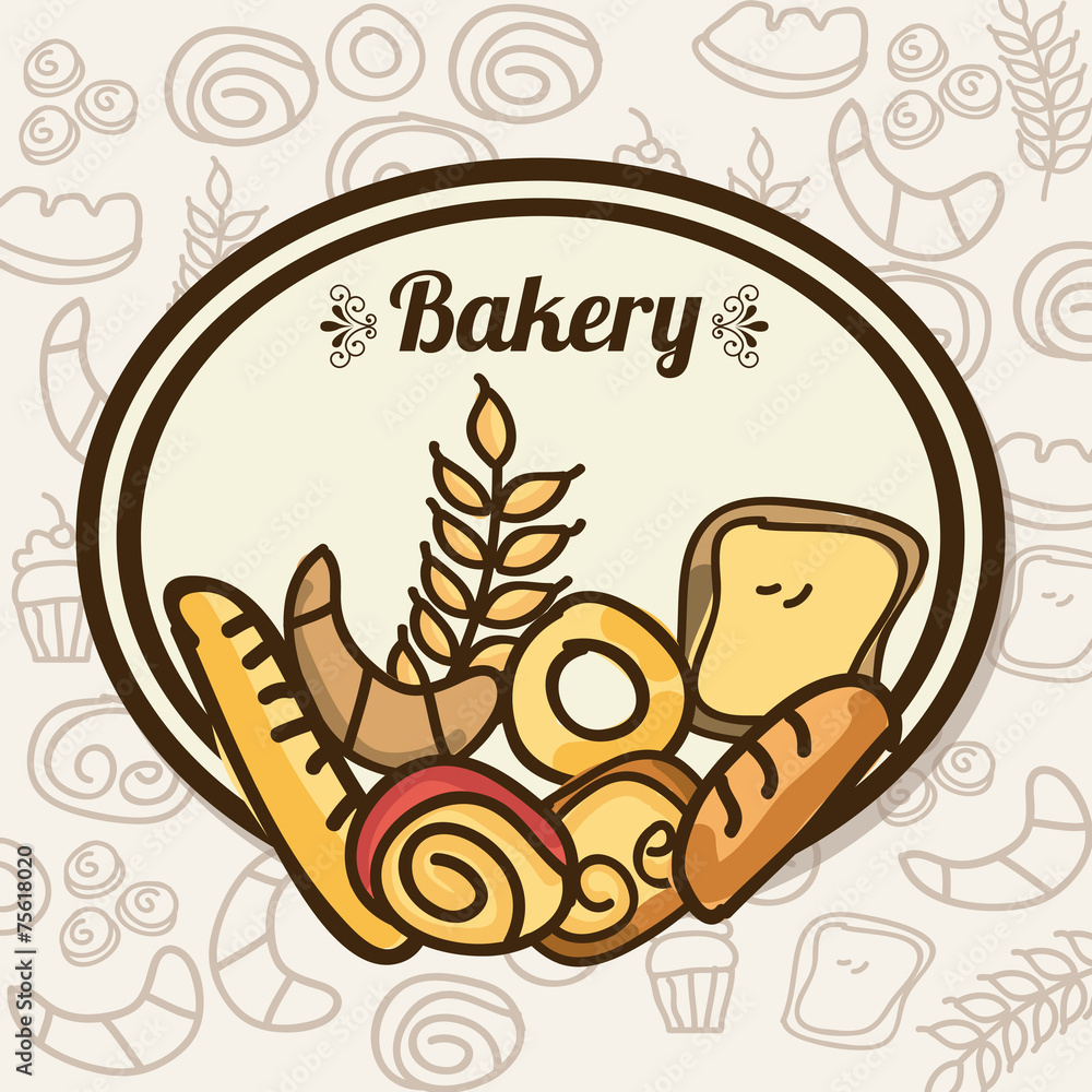 Poster bakery icon