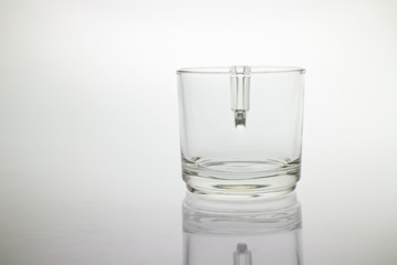 Glass cup  with handle