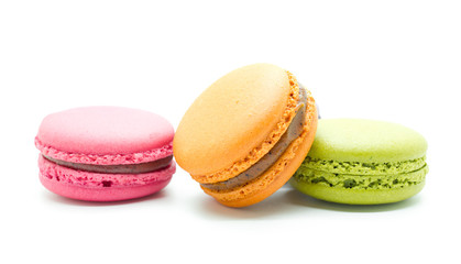 French colorful macarons.