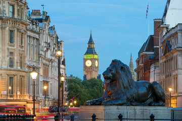 Obraz na płótnie Canvas The Palace of Westminster Big Ben, London