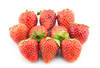 Fresh strawberry isolated on white background