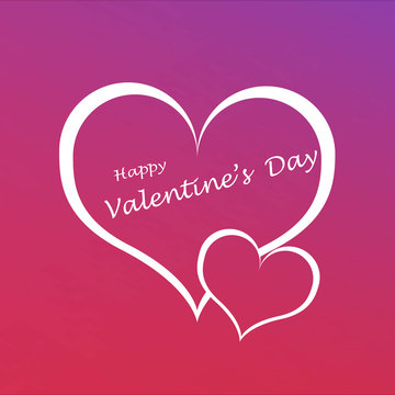 valentine love heart vector background