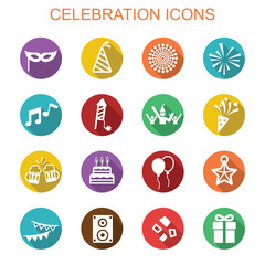 celebration long shadow icons